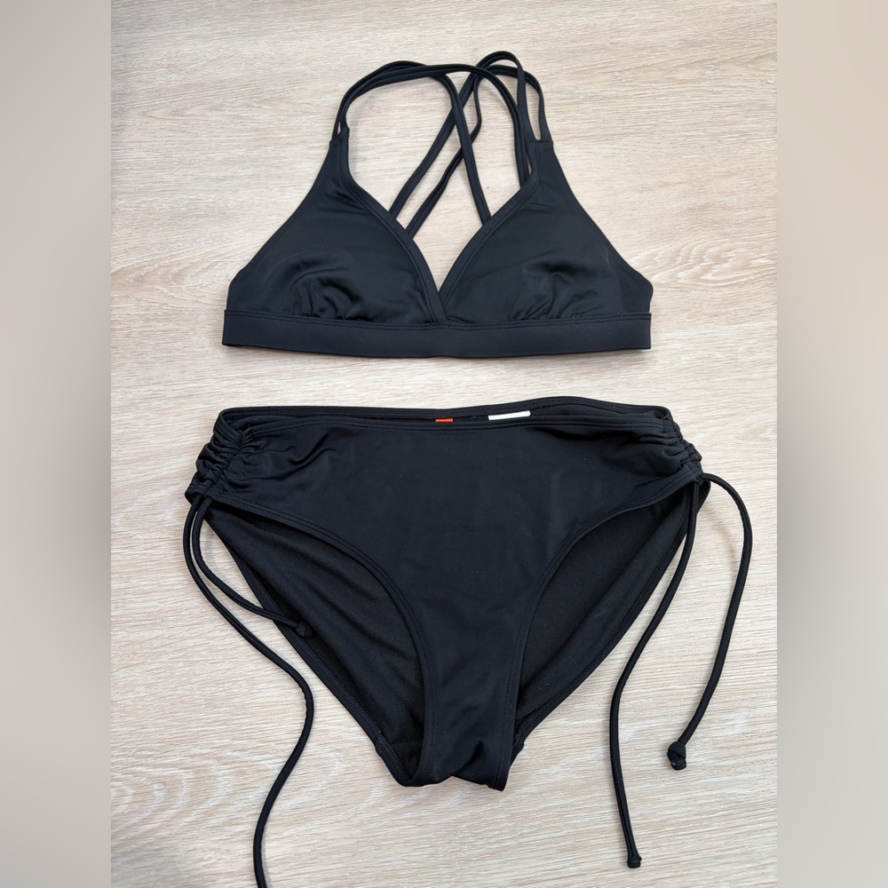Joe Fresh Women's Black Swimwear Bikini Set Size Small